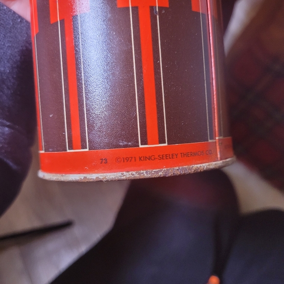 Vtg 1971 Thermos Red Plaid 3pc Picnic Set - Picture 8 of 15